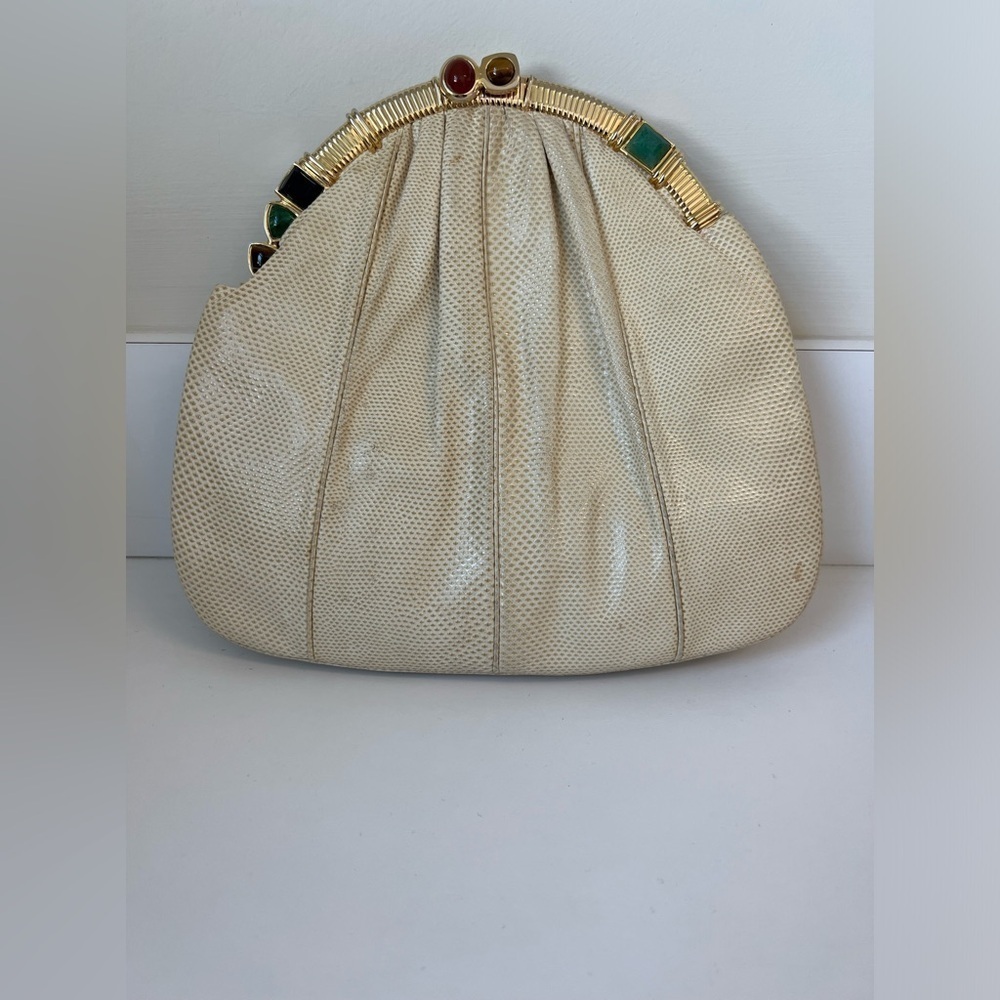 Judith Leiber Vintage Lizard Skin Bag. Good Condition.